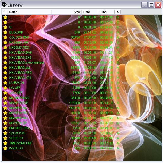 Codejock Listview transparency